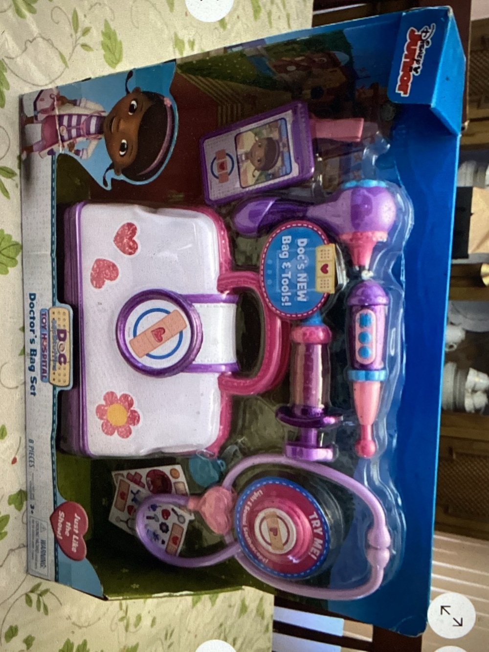 Kids Doctor Playset - Purple and Pink Medical Bag Toy